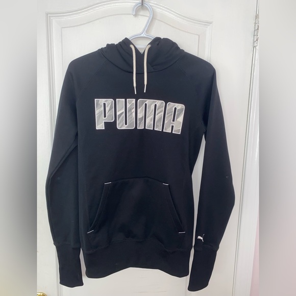 Black Puma hoodie size small - Picture 1 of 2